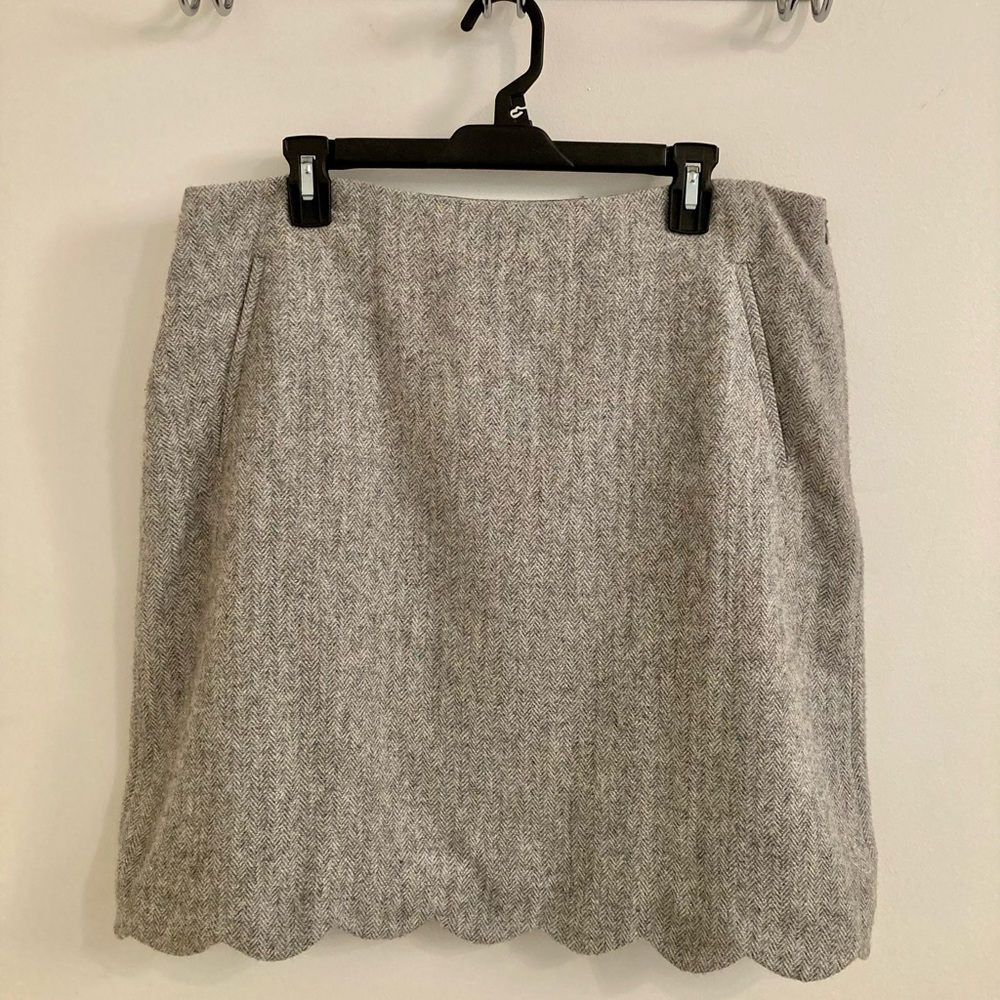Talbots Scallop Hem Shetland Skirt - 14